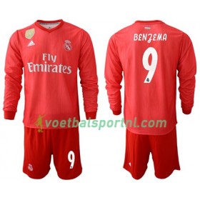 Real Madrid Benzema 9 Kind Third Tenue 2018-19 L/S